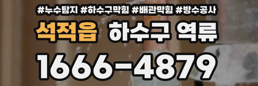 석적읍 하수구 역류