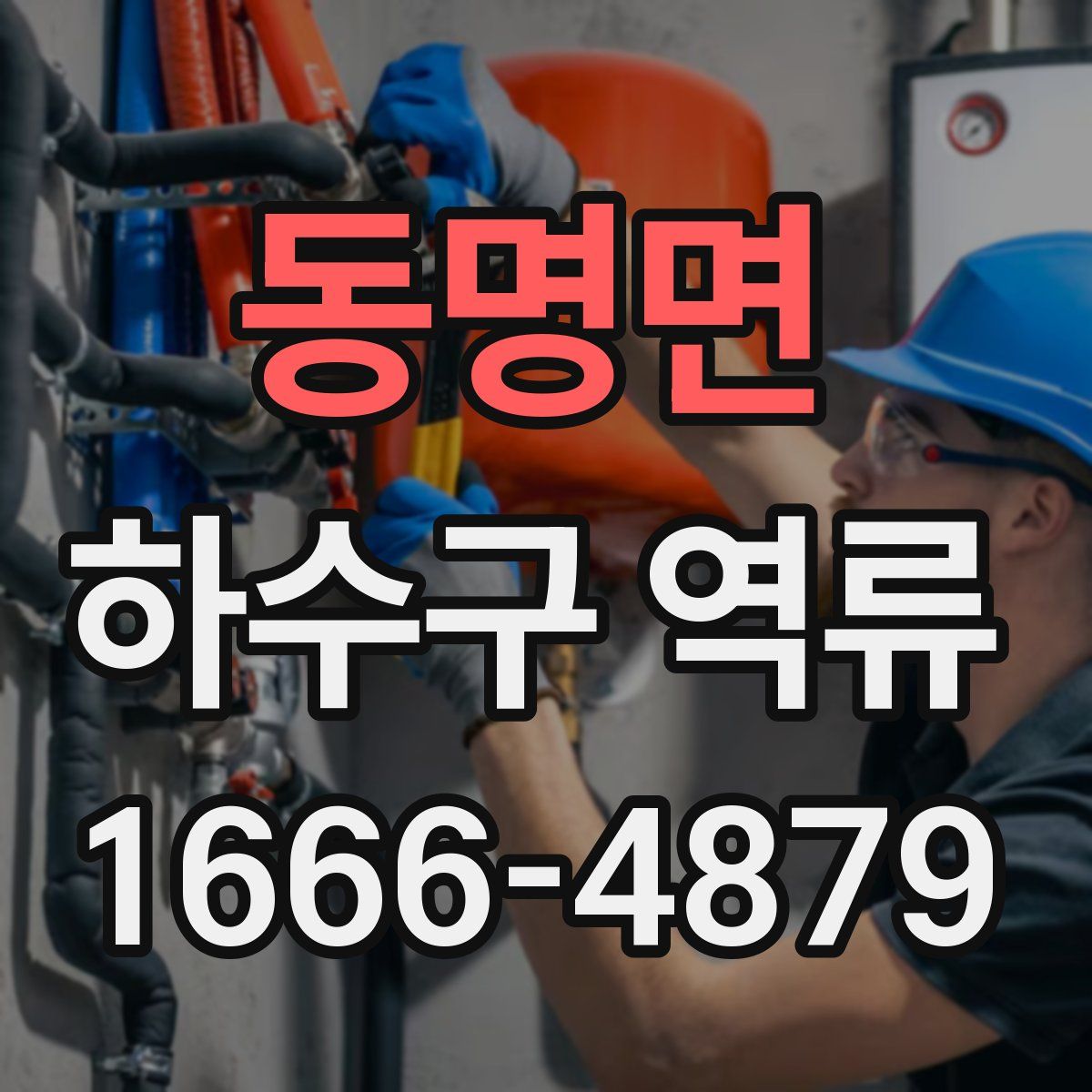 동명면 하수구 역류