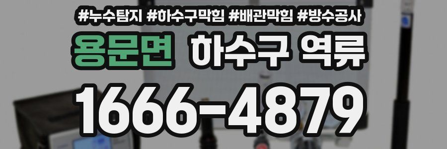 용문면 하수구 역류