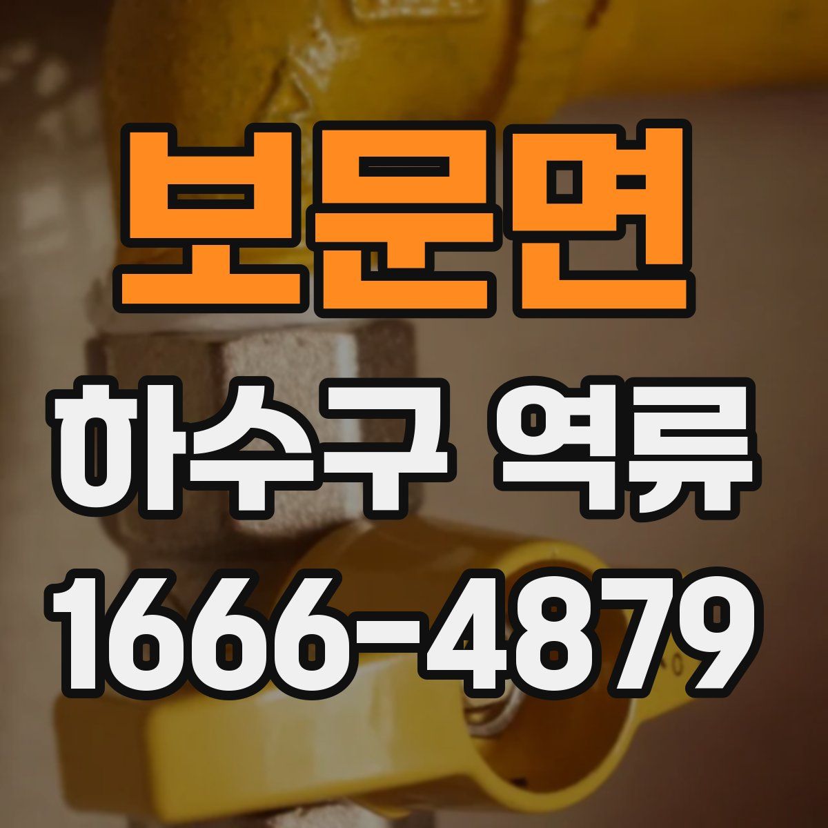 보문면 하수구 역류
