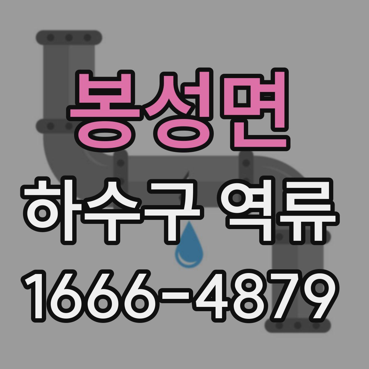 봉성면 하수구 역류