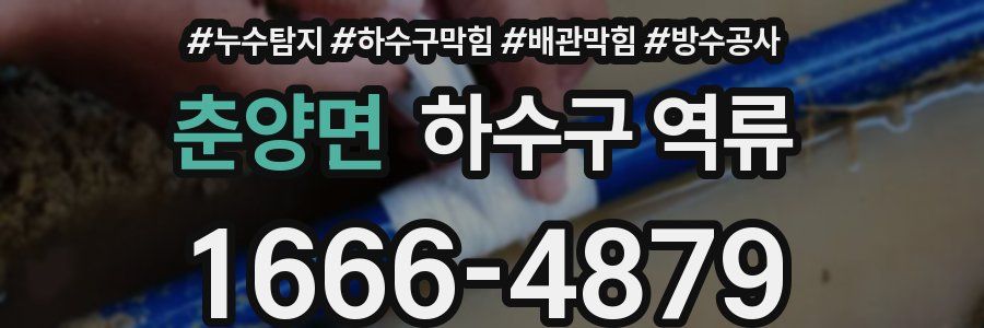 춘양면 하수구 역류