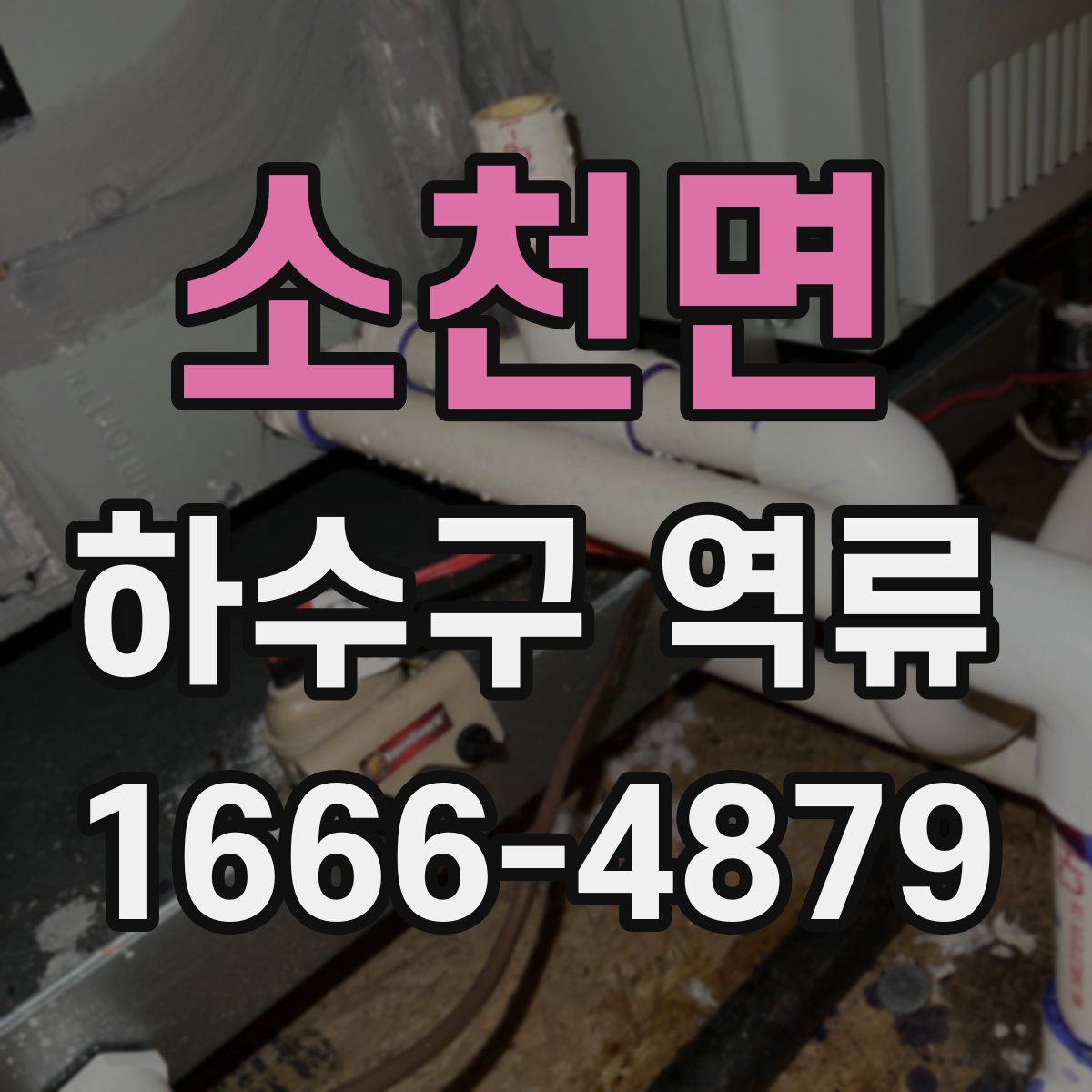 소천면 하수구 역류