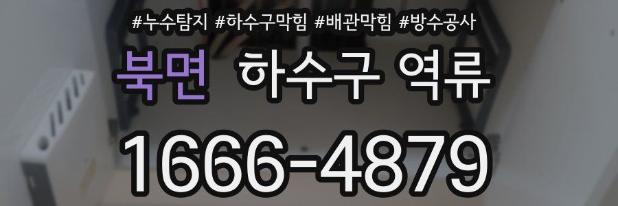 북면 하수구 역류