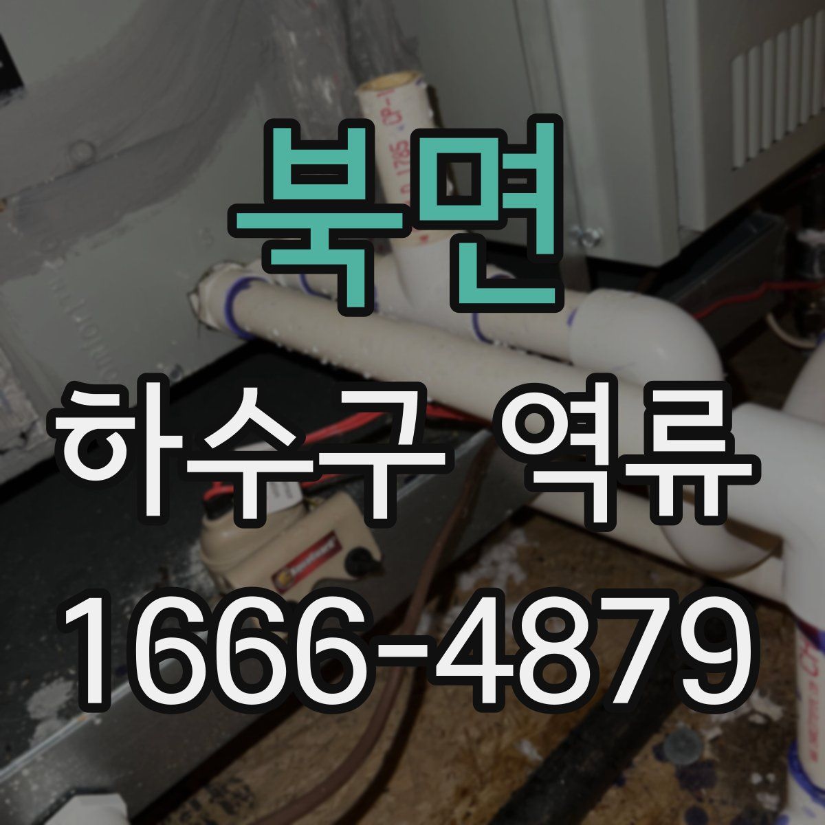 북면 하수구 역류