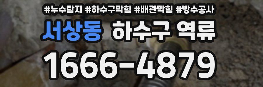 서상동 하수구 역류