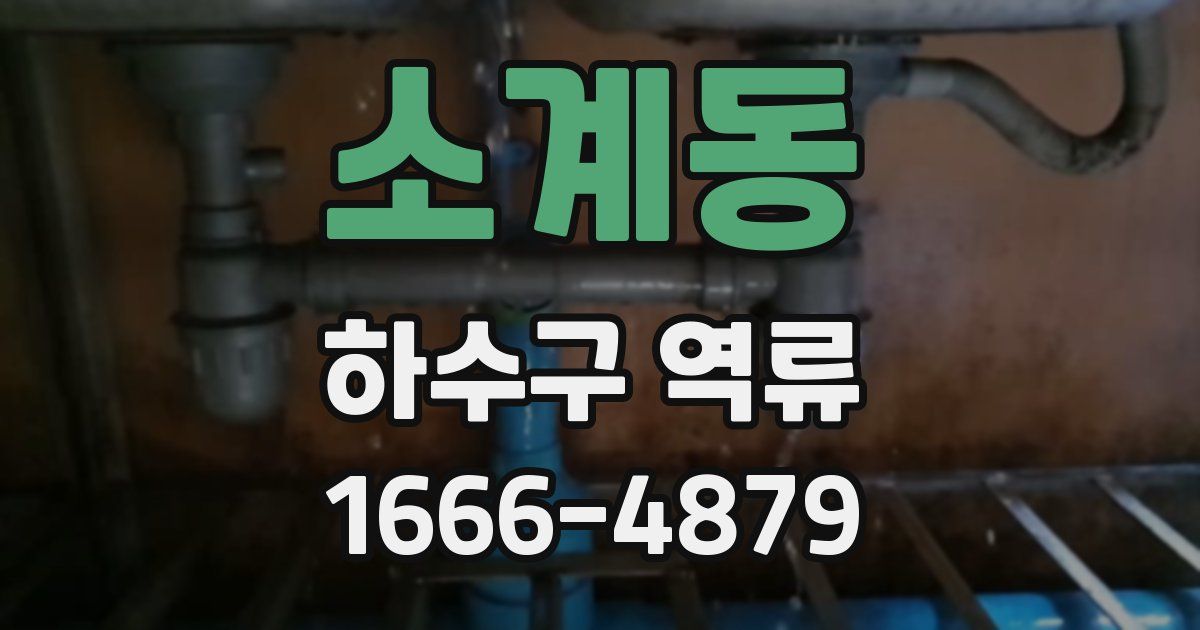 소계동 하수구 역류