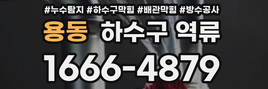 용동 하수구 역류