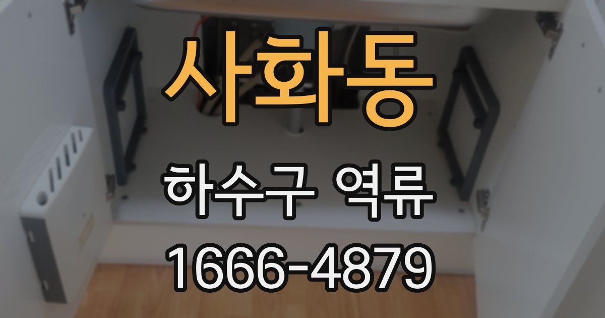 사화동 하수구 역류