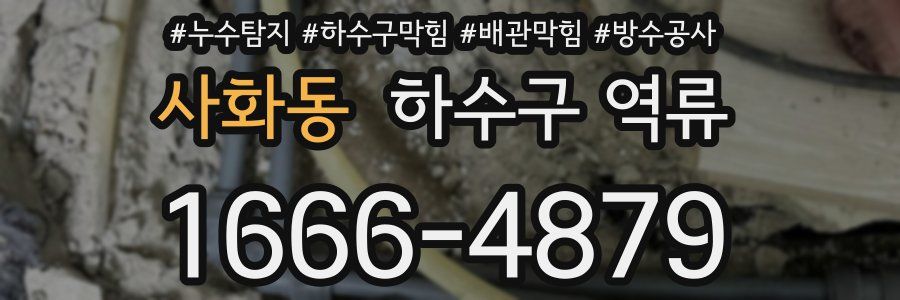 사화동 하수구 역류