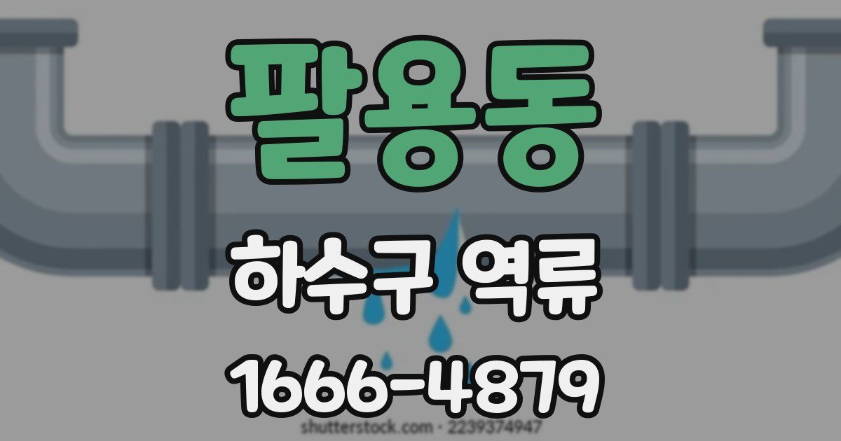 팔용동 하수구 역류