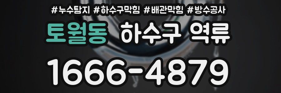 토월동 하수구 역류