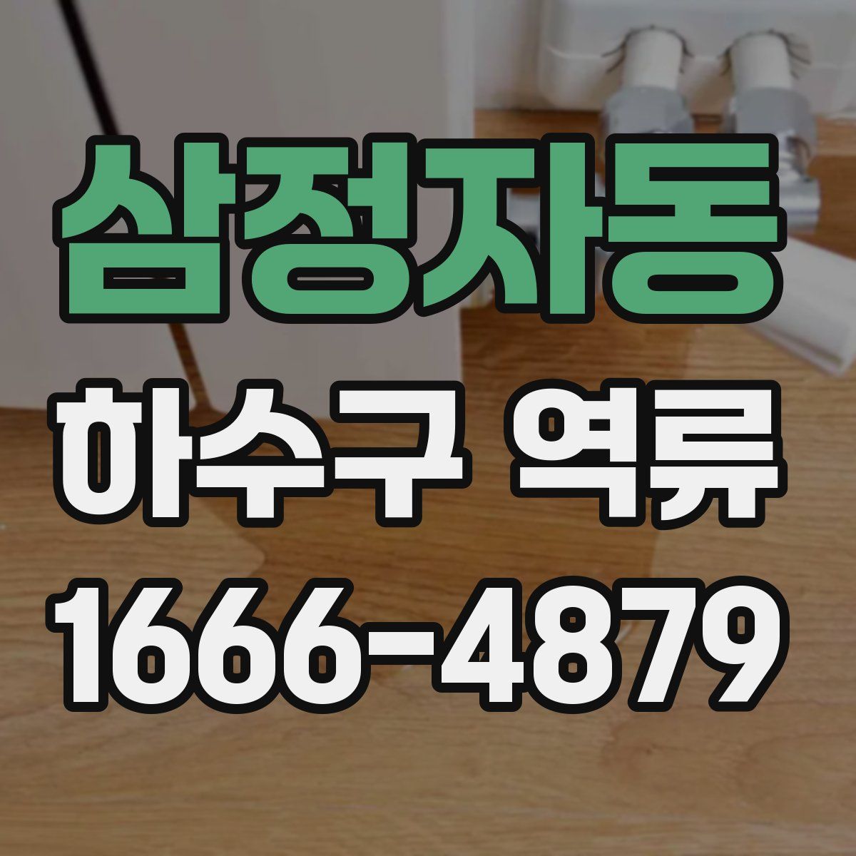 삼정자동 하수구 역류
