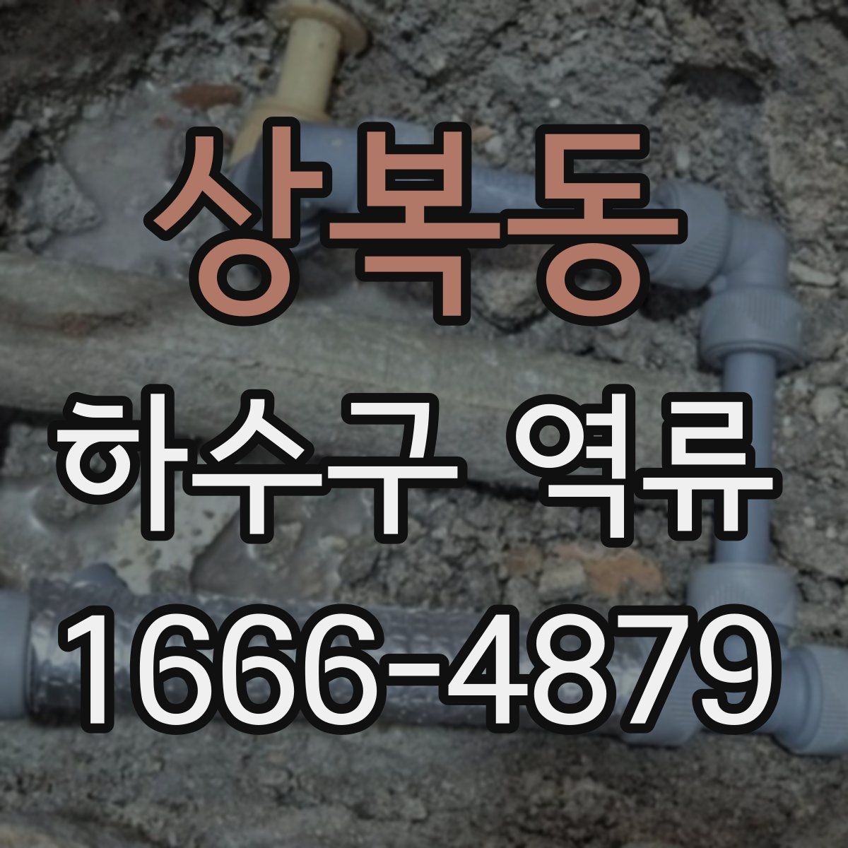 상복동 하수구 역류