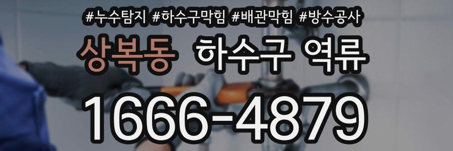 상복동 하수구 역류