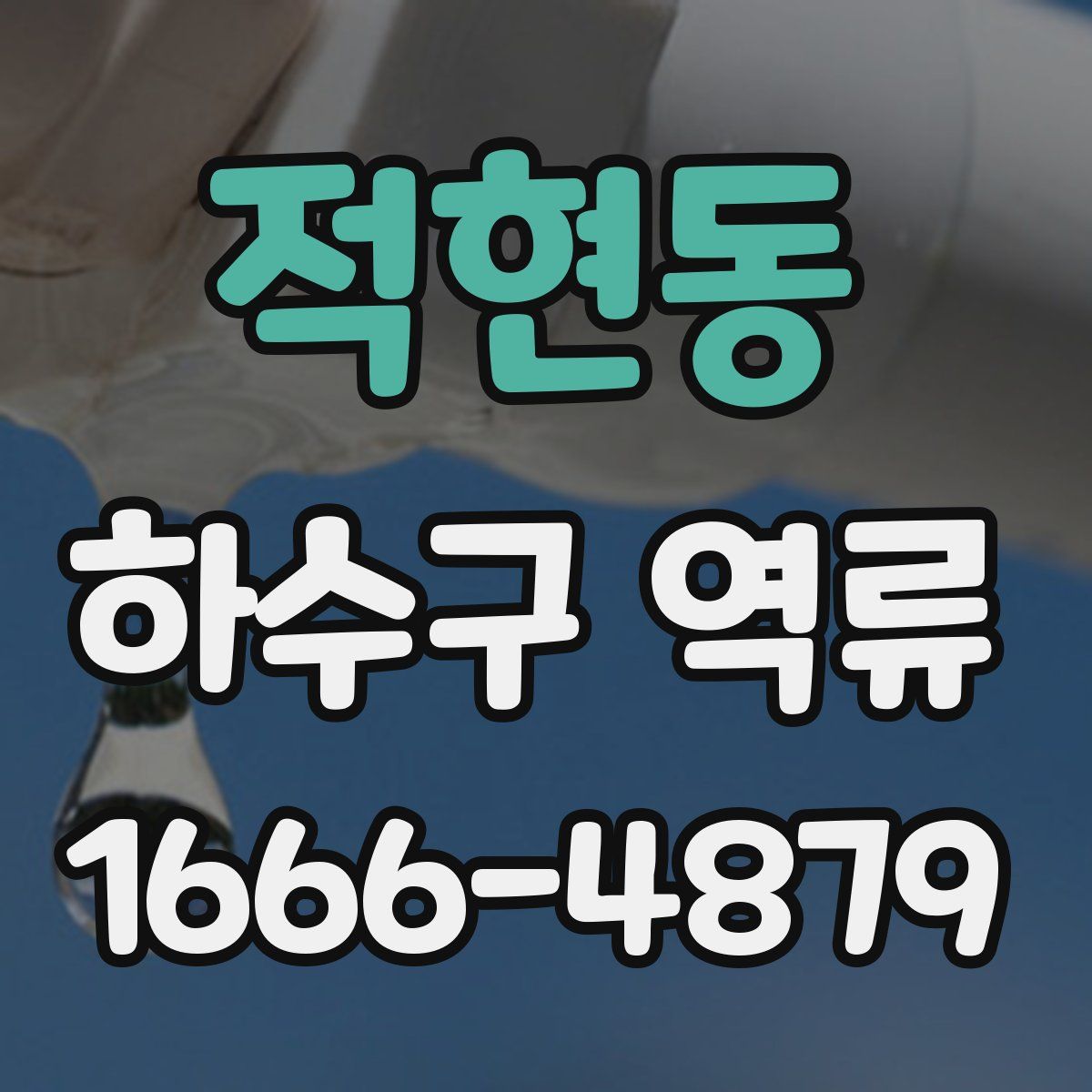 적현동 하수구 역류