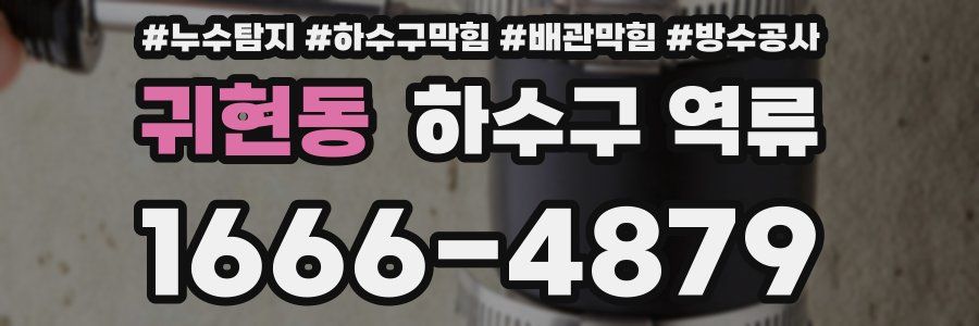 귀현동 하수구 역류