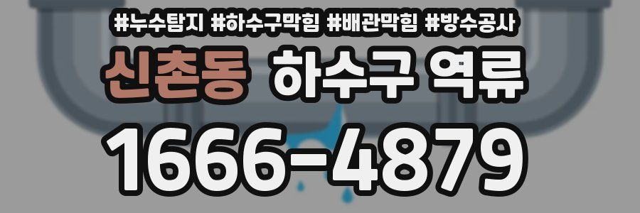 신촌동 하수구 역류