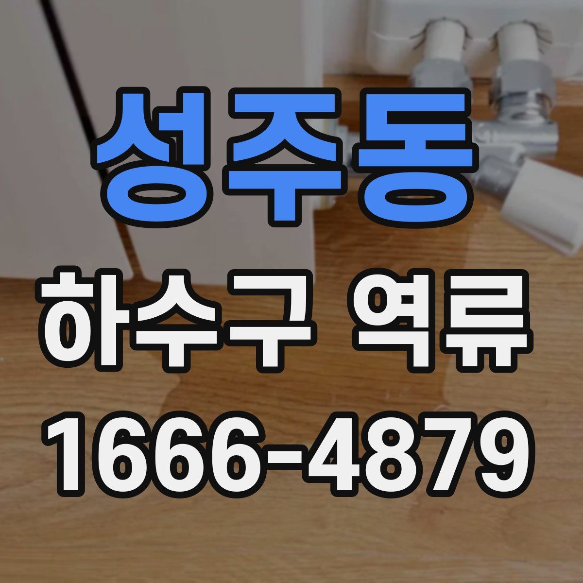 성주동 하수구 역류