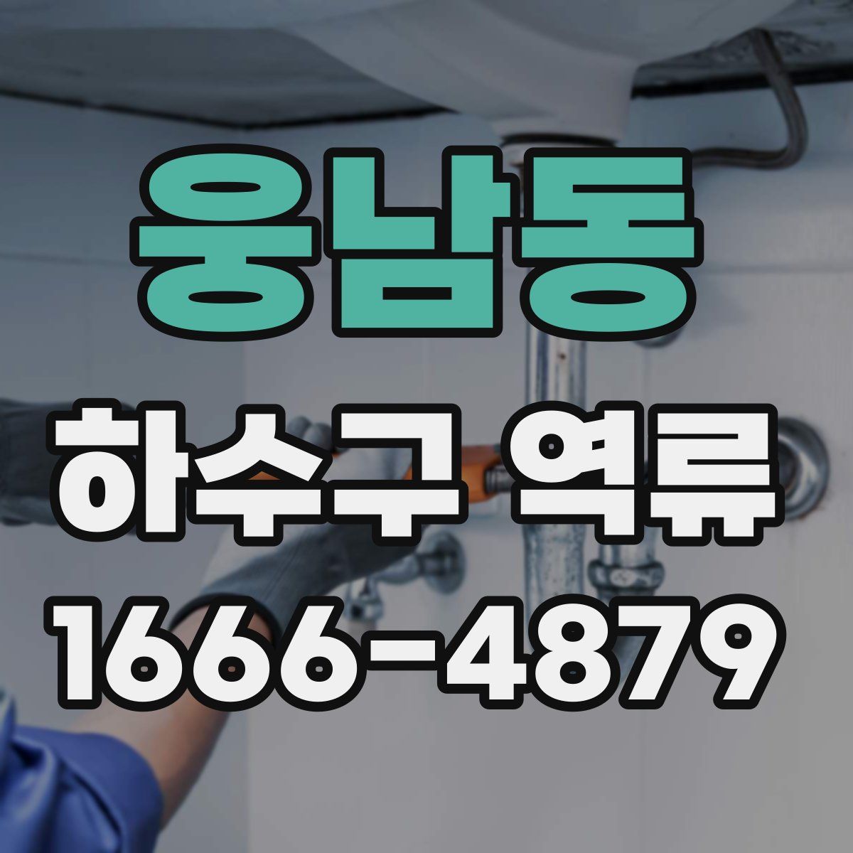 웅남동 하수구 역류