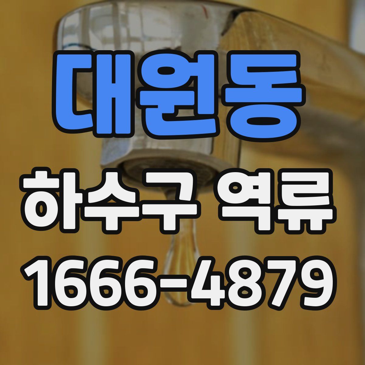 대원동 하수구 역류