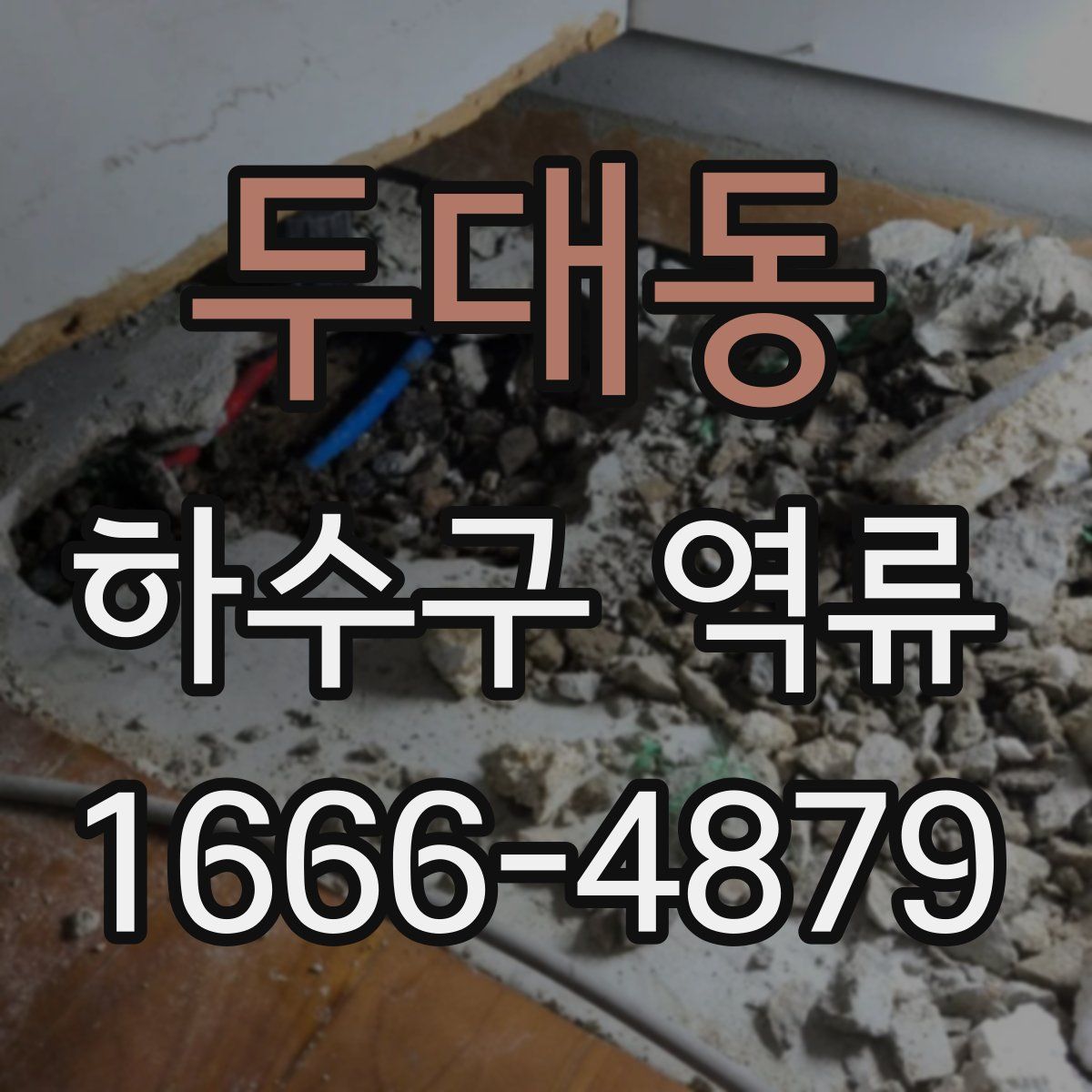 두대동 하수구 역류