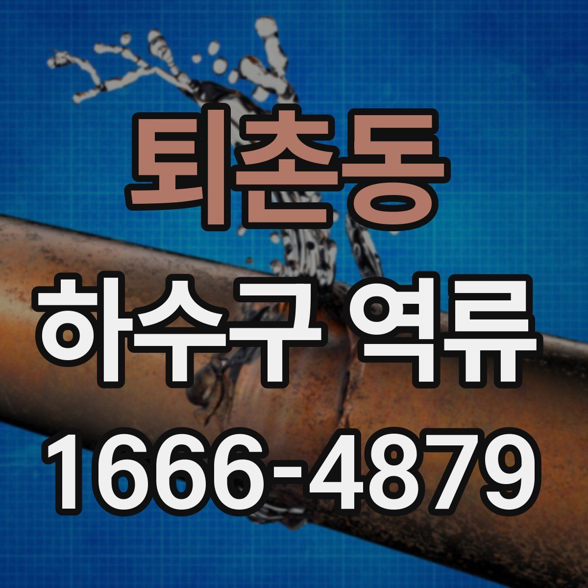 퇴촌동 하수구 역류