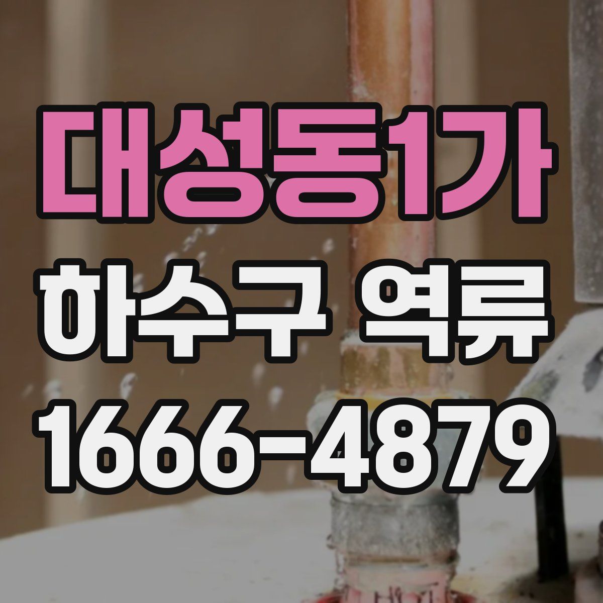 대성동1가 하수구 역류