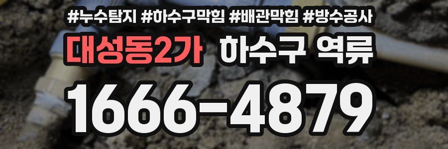 대성동2가 하수구 역류