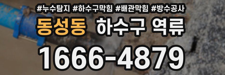 동성동 하수구 역류
