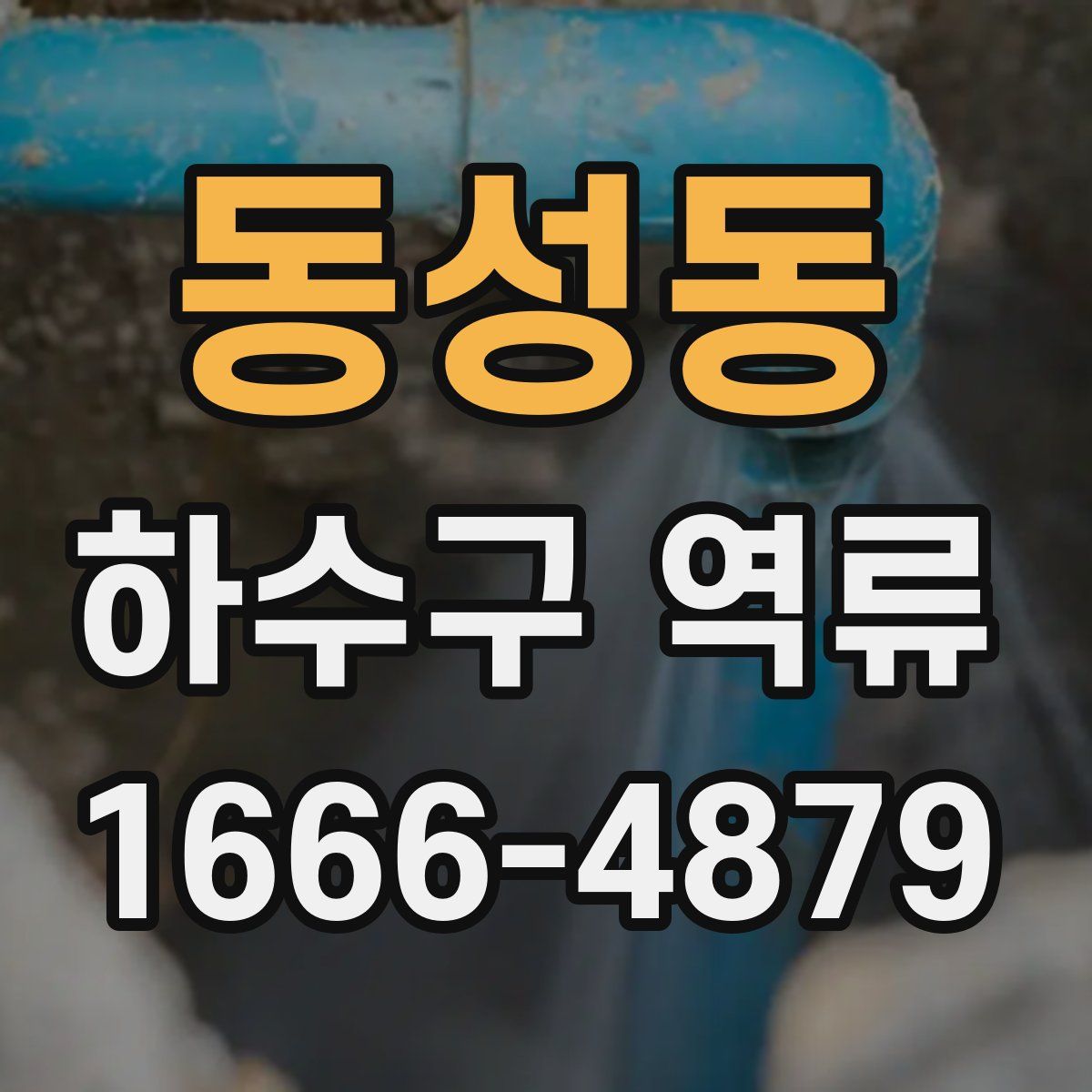 동성동 하수구 역류