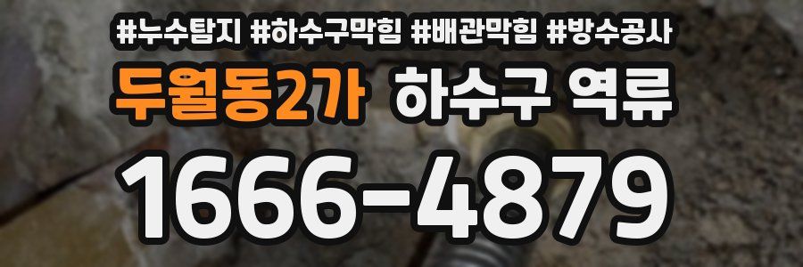 두월동2가 하수구 역류