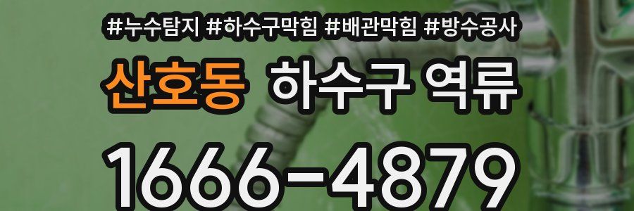 산호동 하수구 역류
