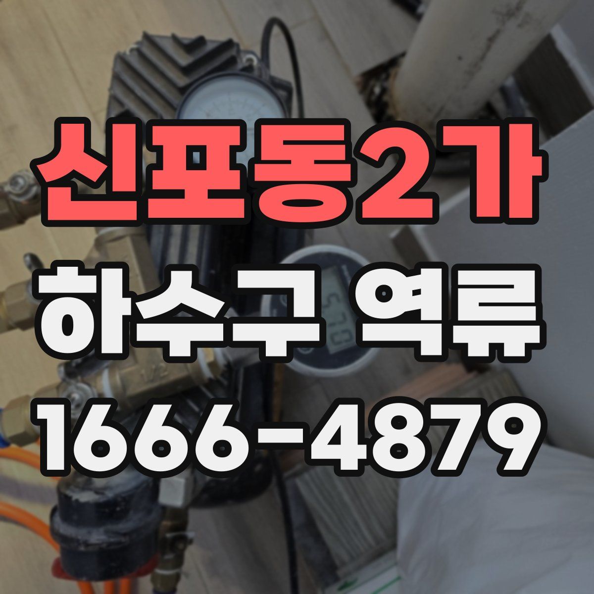 신포동2가 하수구 역류