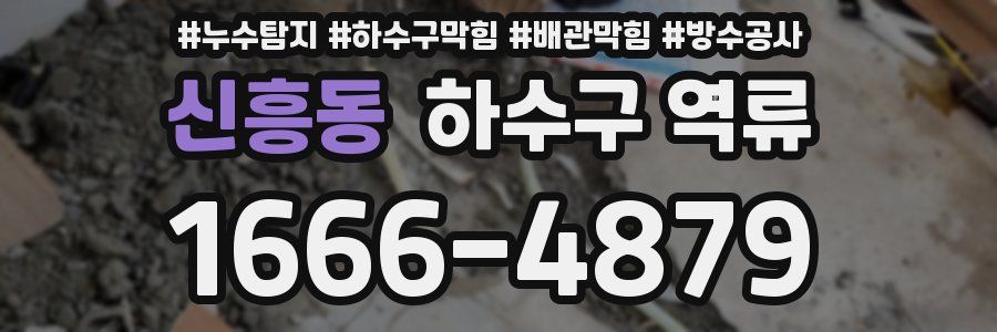 신흥동 하수구 역류