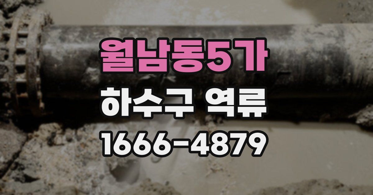 월남동5가 하수구 역류