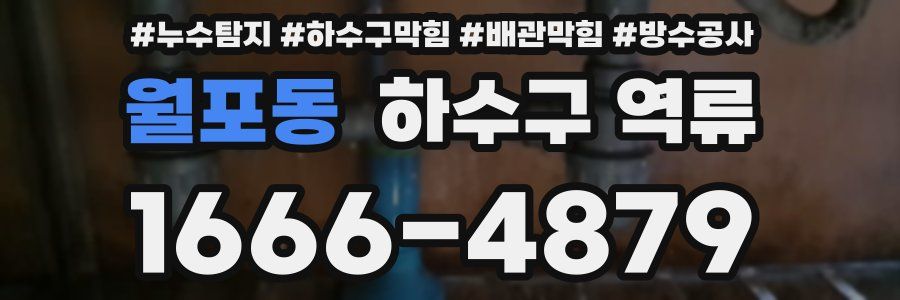 월포동 하수구 역류