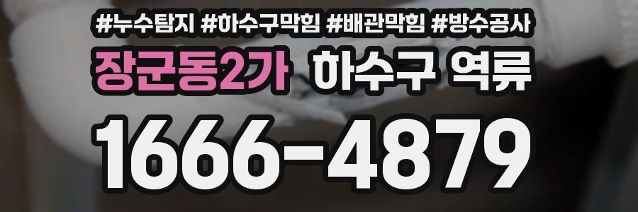 장군동2가 하수구 역류