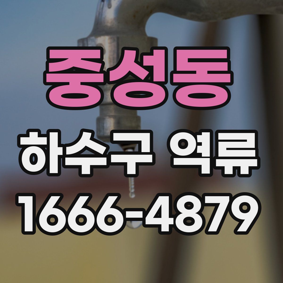 중성동 하수구 역류