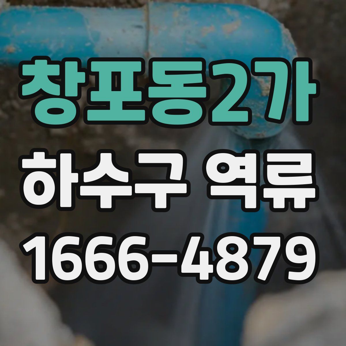 창포동2가 하수구 역류