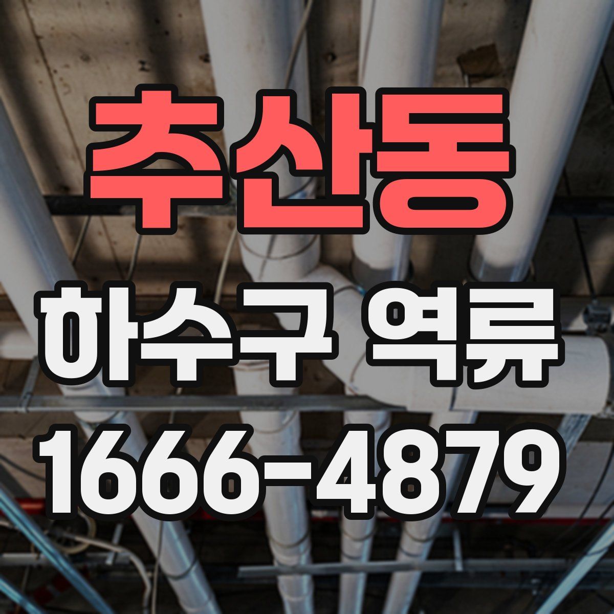 추산동 하수구 역류