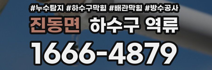 진동면 하수구 역류