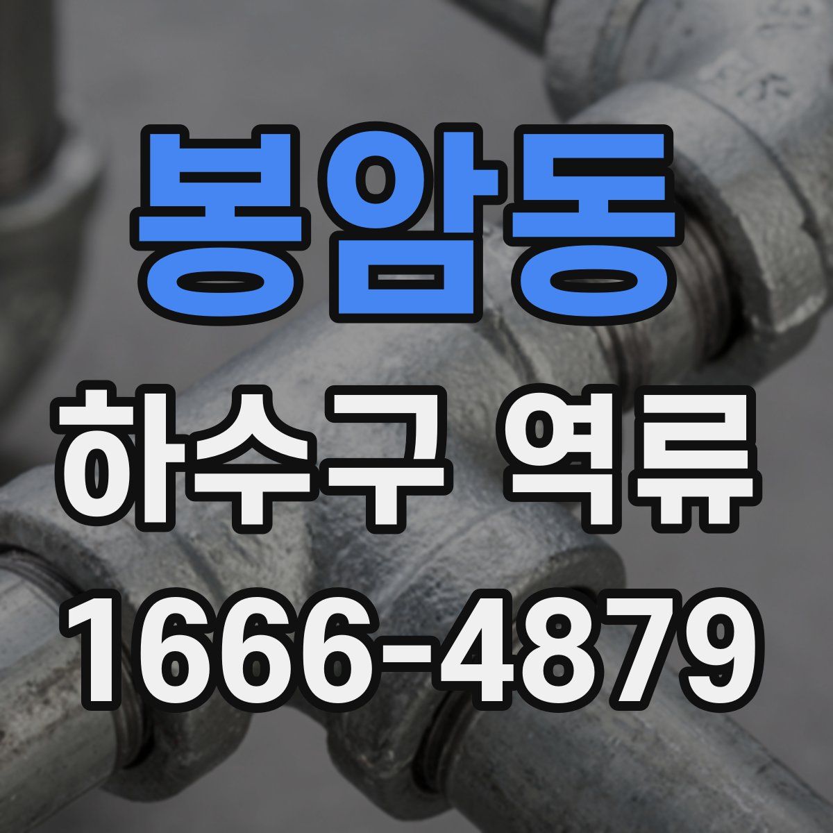 봉암동 하수구 역류