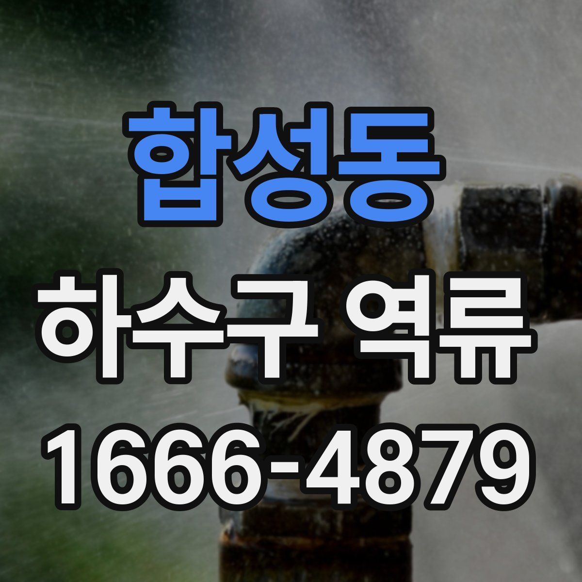 합성동 하수구 역류