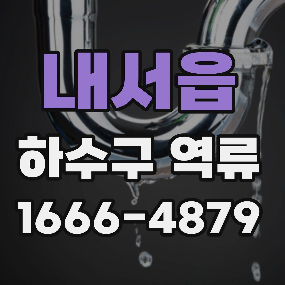 내서읍 하수구 역류
