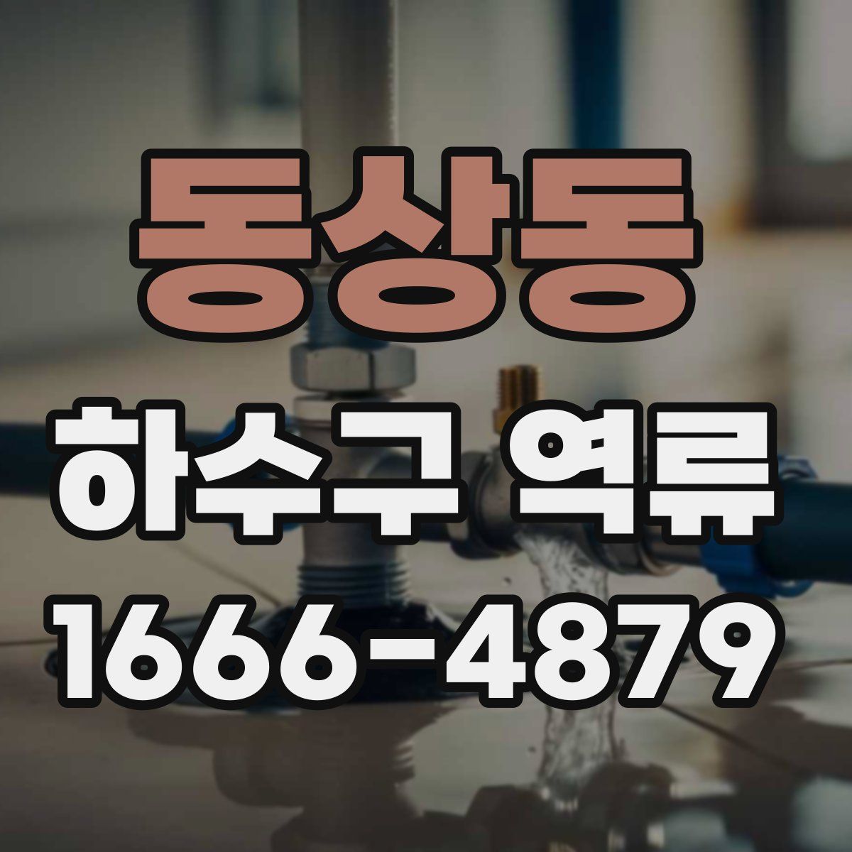 동상동 하수구 역류