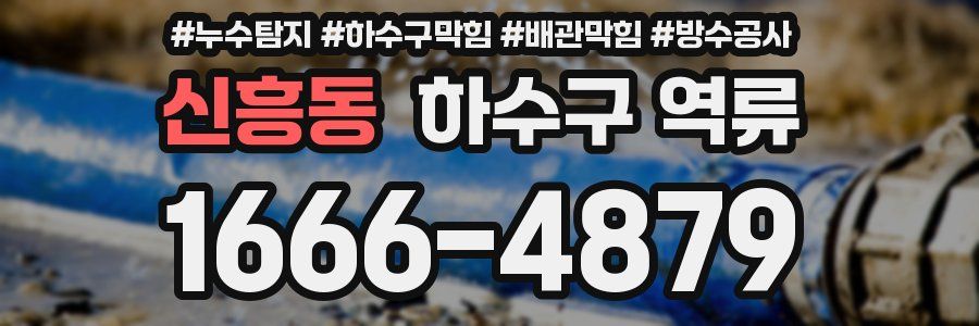 신흥동 하수구 역류