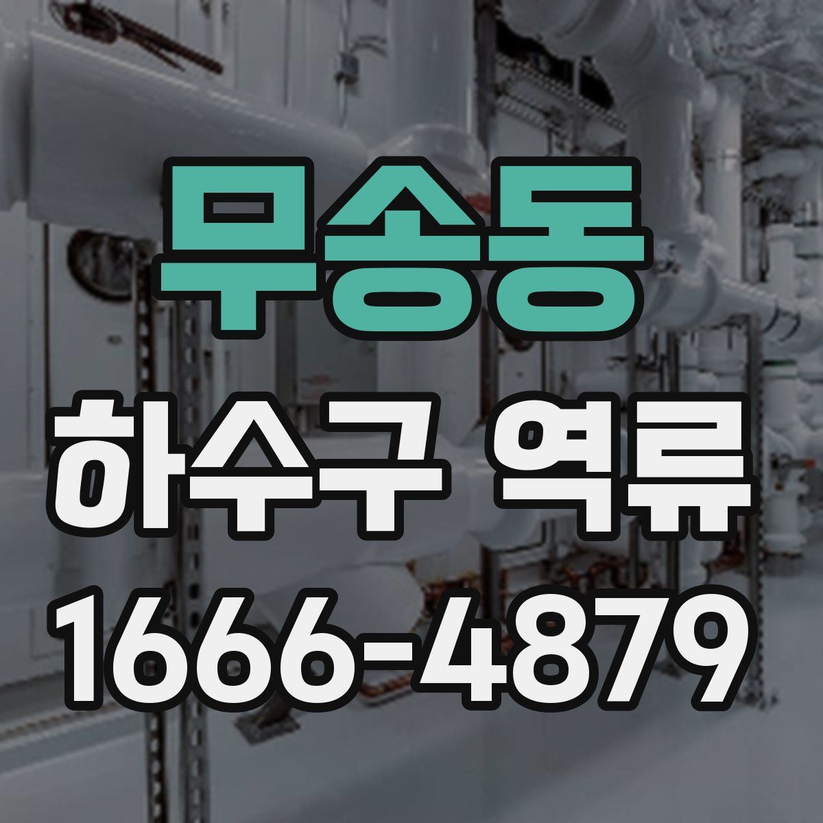 무송동 하수구 역류