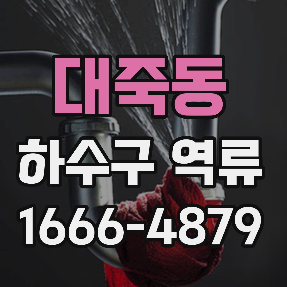 대죽동 하수구 역류