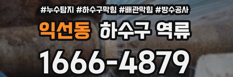 익선동 하수구 역류